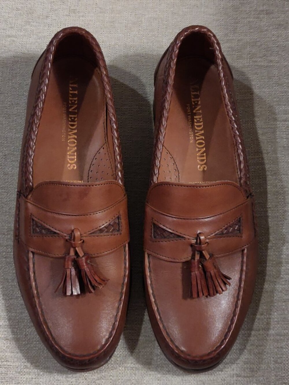 Allen Edmonds Maxfield Port Washington Leather Tassel Loafer SIZE 10E